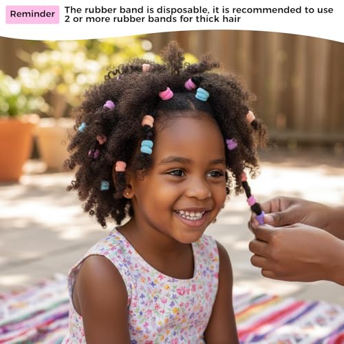 Colorful Rubber Bands Set, 2020Pcs Elastic Hair Ties with 5 Styling Tools 40Pcs Hair Clips Hair Accessories for Girls Daughter Mothers Day Gifts for Mom