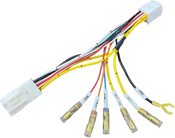 Amazon ヤリスクロス R2 8 オプションカプラー用 電源取り出しハーネス 6系統取り出し Acc イルミ ルームランプ アース バッテリー10a バッテリー30a Etc レーダー ドラレコなどの電源確保に ネコポス配送 ハーネス スイッチ 車 バイク