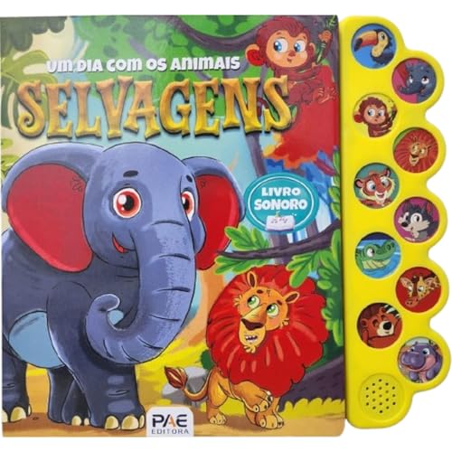 Um dia com os animais selvagens: livro sonoro