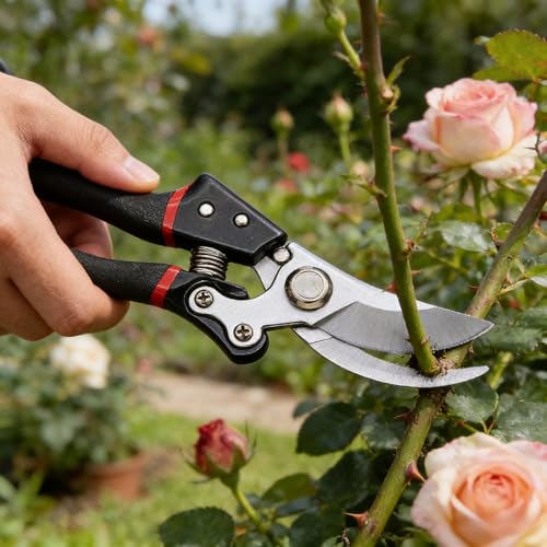 Tijeras de podar profesionales de acero para jardín miniatura 2