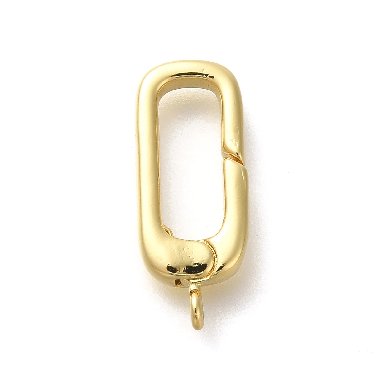 Anneaux ovales en laiton plaqué or Stiesy lot de 10 pièces pour bijoux DIY