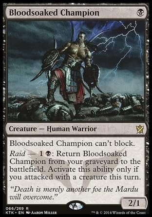 Magic: The Gathering Singles MTG Magic The Gathering Bloodsoaked Champion 66 Khans of Tarkir KTK Black KTK66 0