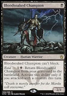 Magic: The Gathering Singles MTG Magic The Gathering Bloodsoaked Champion 66 Khans of Tarkir KTK Black KTK66 0