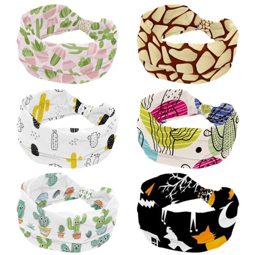Bandeaux larges pour femme lot de 6 bandeaux doux et élastiques