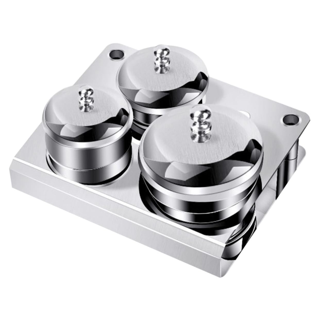 3pcs Stainless Steel Nail Cup Acrylic Liquid Jar Nail Polish Set Cup for Tech
