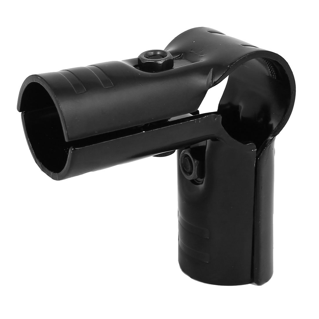 Uxcell Black Sourcingmap 28Mm Diameter Metal 90 Degree Elbow Three Port Pipe Clamp Clip