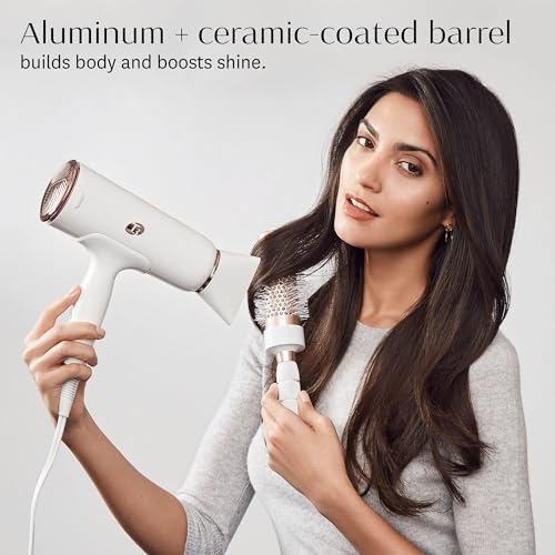 T3 Volume Round Hair Brush Ceramic-Coated Barrel Vented Round Brush for Blow Drying Heat Resistant Bristles - Image 4