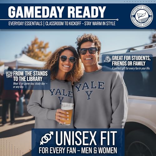 Image of NCAA College Sweatshirt Fleece Crewneck Pullover for Men and Women | Officially licensed NCAA college gameday crewneck pullover - 9 oz fleece lined sweatshirt with arch and logo design