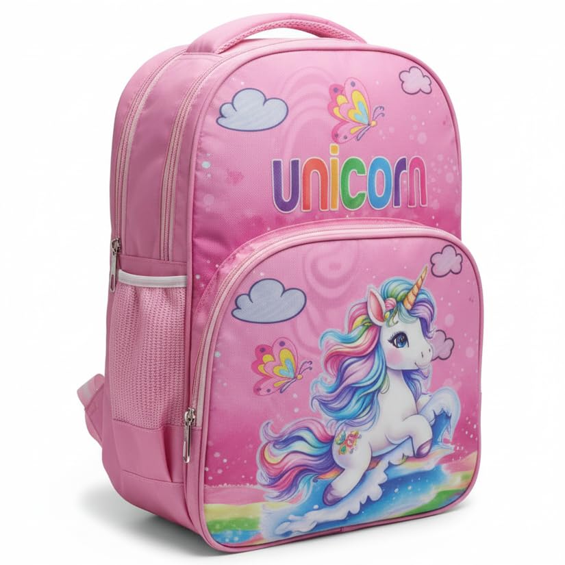 Image of Stylbase Cartoon Printed School Bag for Boys and Girls | Waterproof Backpack Bag for Travelling Sports | Kids Bag Ideal for UKG Nursery 1st Class | School Bags for 5 7 Years 15 Inches