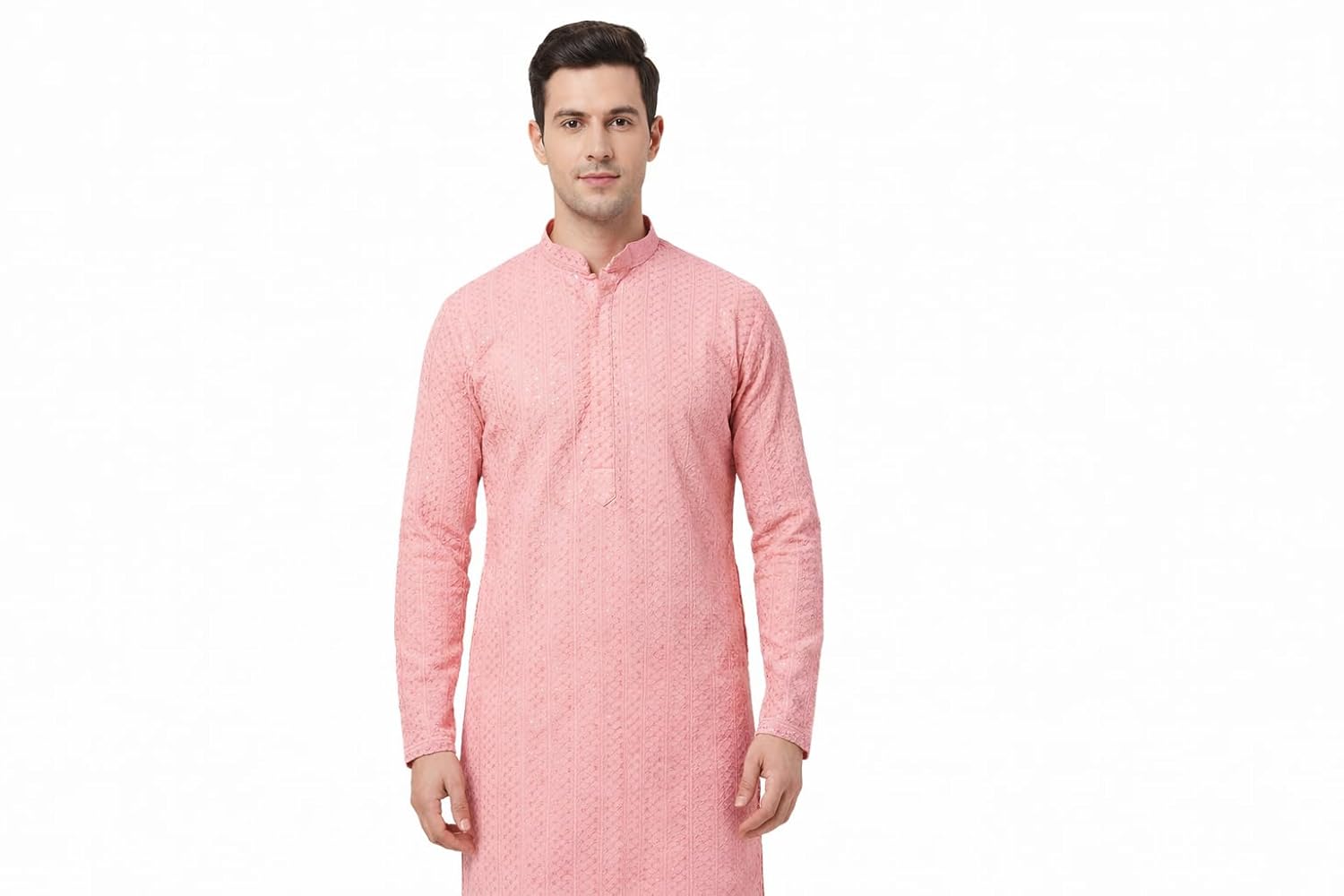 Enmozz Men's Rayon Lucknowi Chikankari Kurta Only |Sequence |Embroidery - Review, Price and Buying Guide