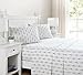 Beatrice Home Fashions Printed Microfiber Sheet Set, Soft Comfortable Easy Care, Includes 1 Fitted Sheet with 12