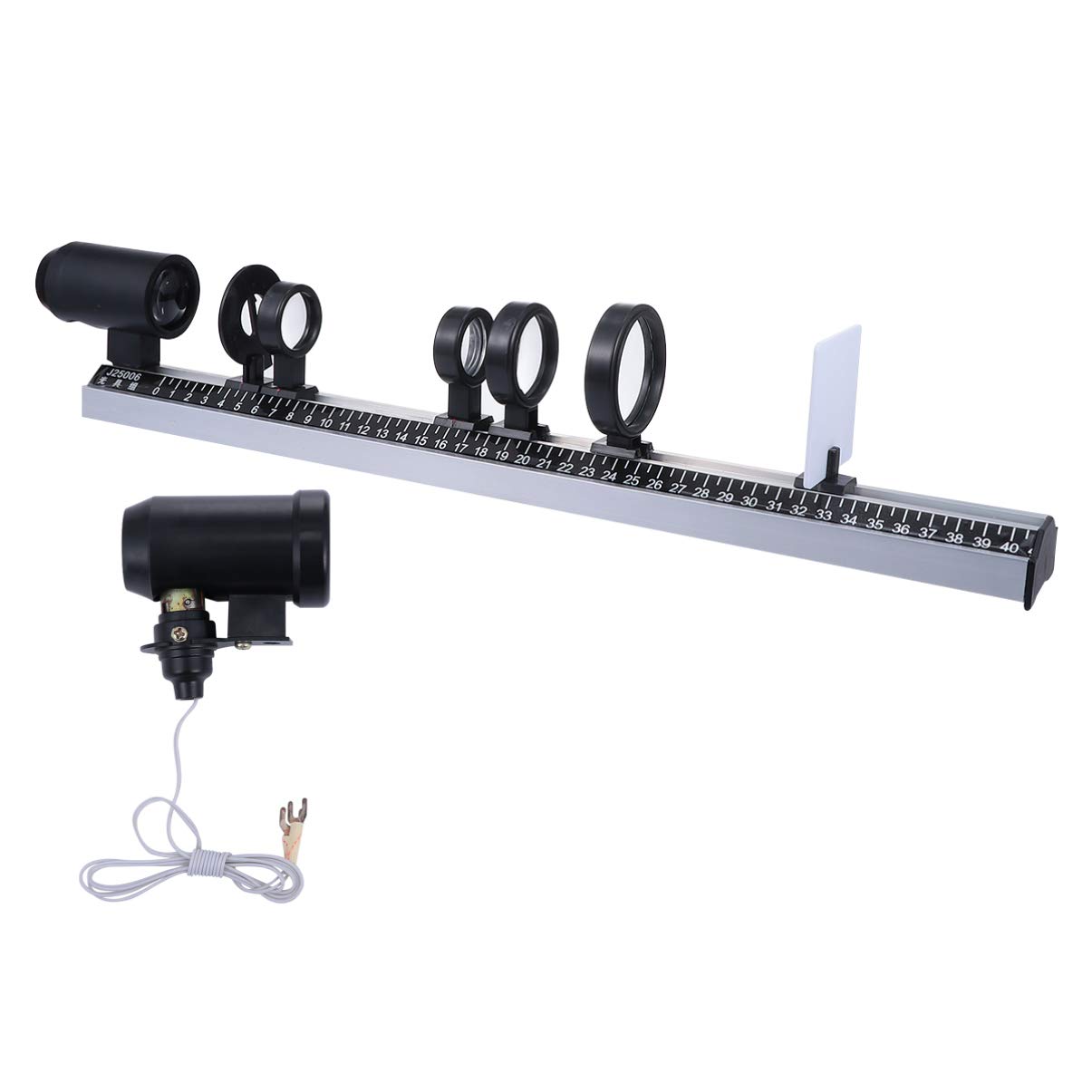 LIFKOME 9pcs Optical Imaging Experiment Equipment for Physics Teaching Includes Concave and Convex Lenses for Classroom Demonstrations and Learning Activities