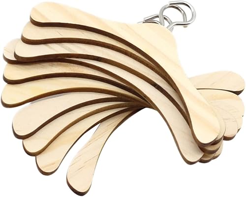 TOGEVAL 12 piezas de colgador de armario de madera para muñecas estantes americanos perchas de muebles mini ropa vestidos trajes de muñecas armario