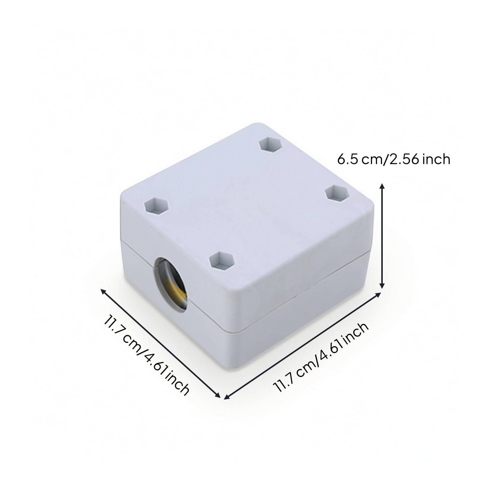 Amagogo Morsetto Base per Portacanna da Pesca in Nylon con Superiori Svasate E Alloggiamento Quadrato Compatto per Installazione su Rotaie E Barche