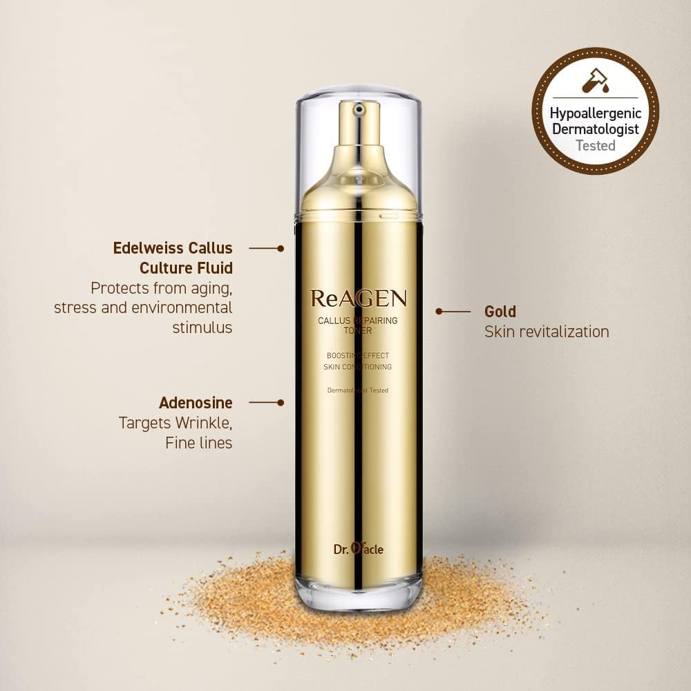 Callus Repairing Toner - Anti-Aging Refining Daily Facial Toner for Dry, Sensitive, Mature Skin, Helps to Firm, Hydrate and Nourish, 4.06 fl. oz/120ml, Dermatologist Tested by Dr.Oracle - Image 2