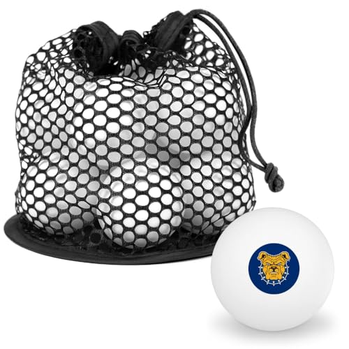 GRAPHICS & MORE North Carolina A&T State Primary Logo Novelty Table Tennis Ping Pong Ball 12 Pack with Storage Bag