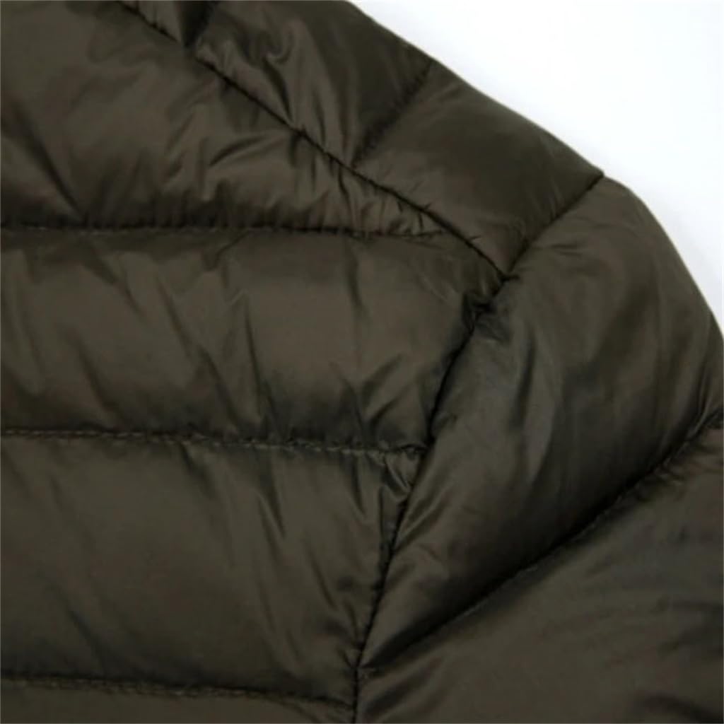 Chaqueta De Plumón For HombreChaqueta De Plumón UltraligeraAbrigo Cálido Y Ligero For HombreAbrigo con Capucha(Medium)