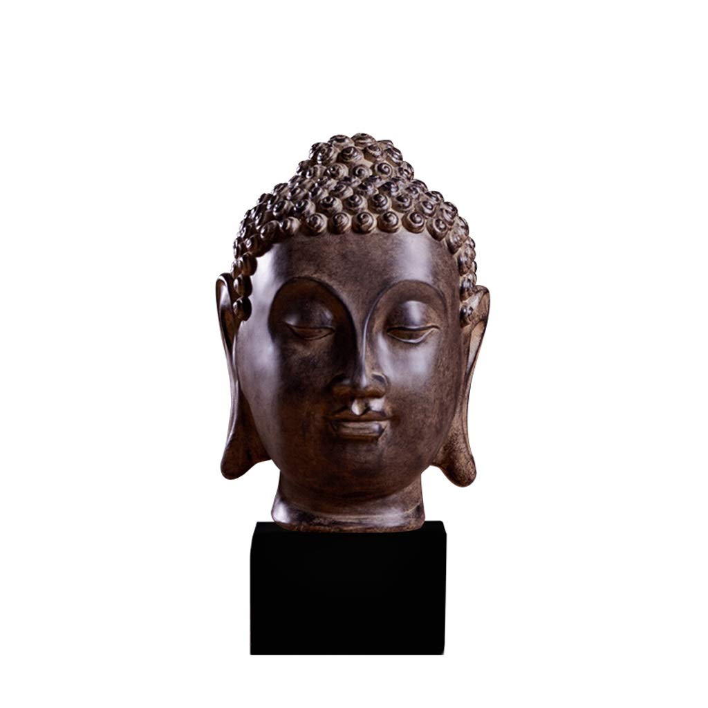 Amazon｜仏像 仏像樹脂の樹脂のプラスチック彫刻仏の頭禅仏の装飾の