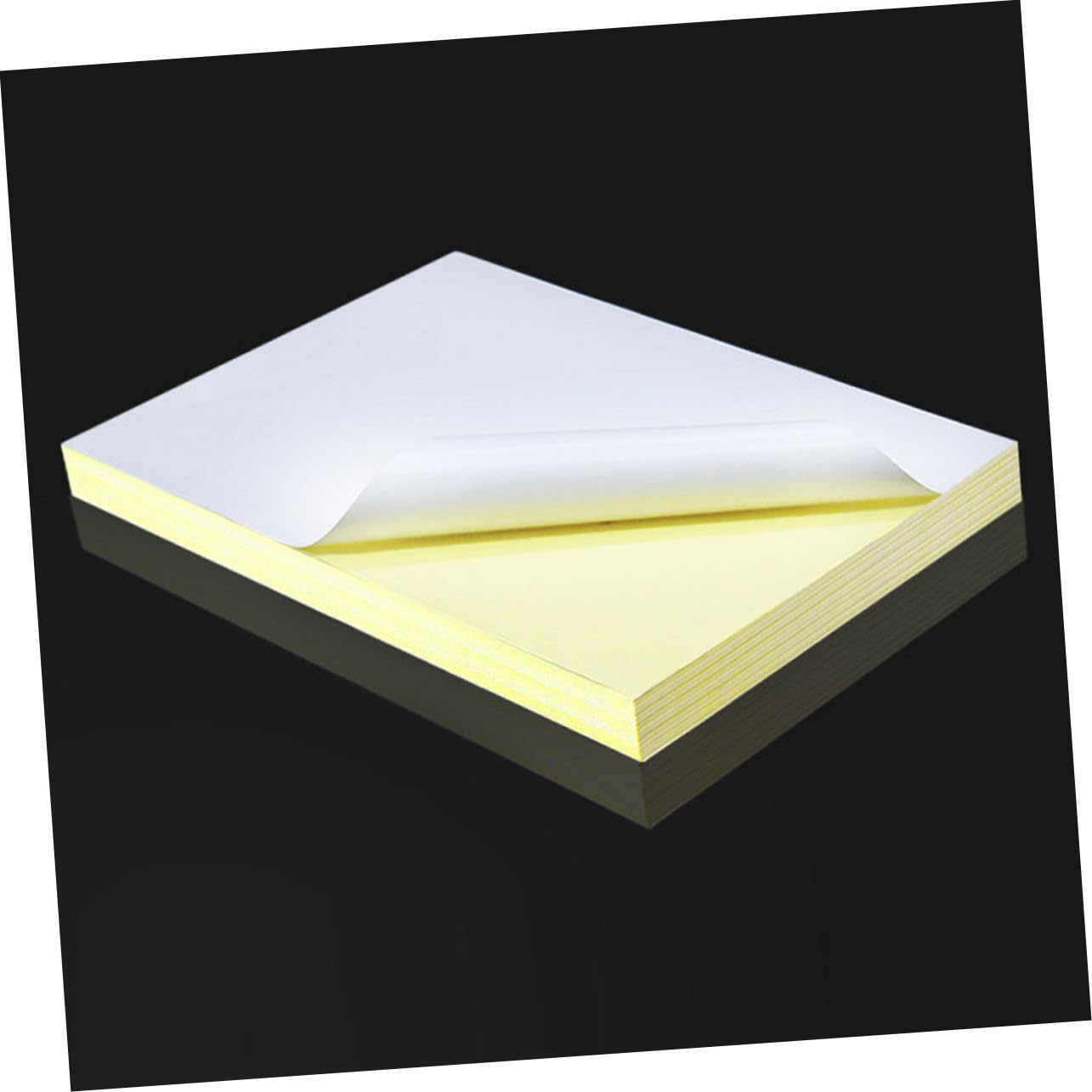 100 Stück Selbstklebendes Typpapier mit Glänzender Oberfläche Bedruckbares Etikettenpapier Kompatibel mit Inkjet und Laserdruckern für Büro Schule und Zuhause Leicht Ablösbar und
