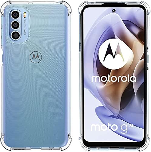 Image of Case Creation New Moto G31 Premium Imported 0.3mm Crystal Clear Totu Silicone Transparent Flexible Soft Corner Protection with TPU Slim Back Case Color Variation Cover for S23