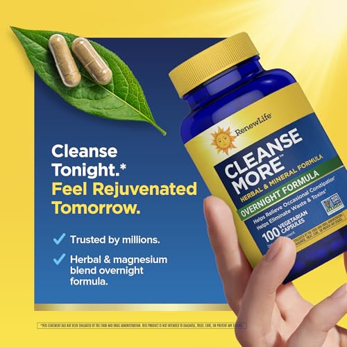 Renew Life Cleanse More Detox Cleanse Capsules