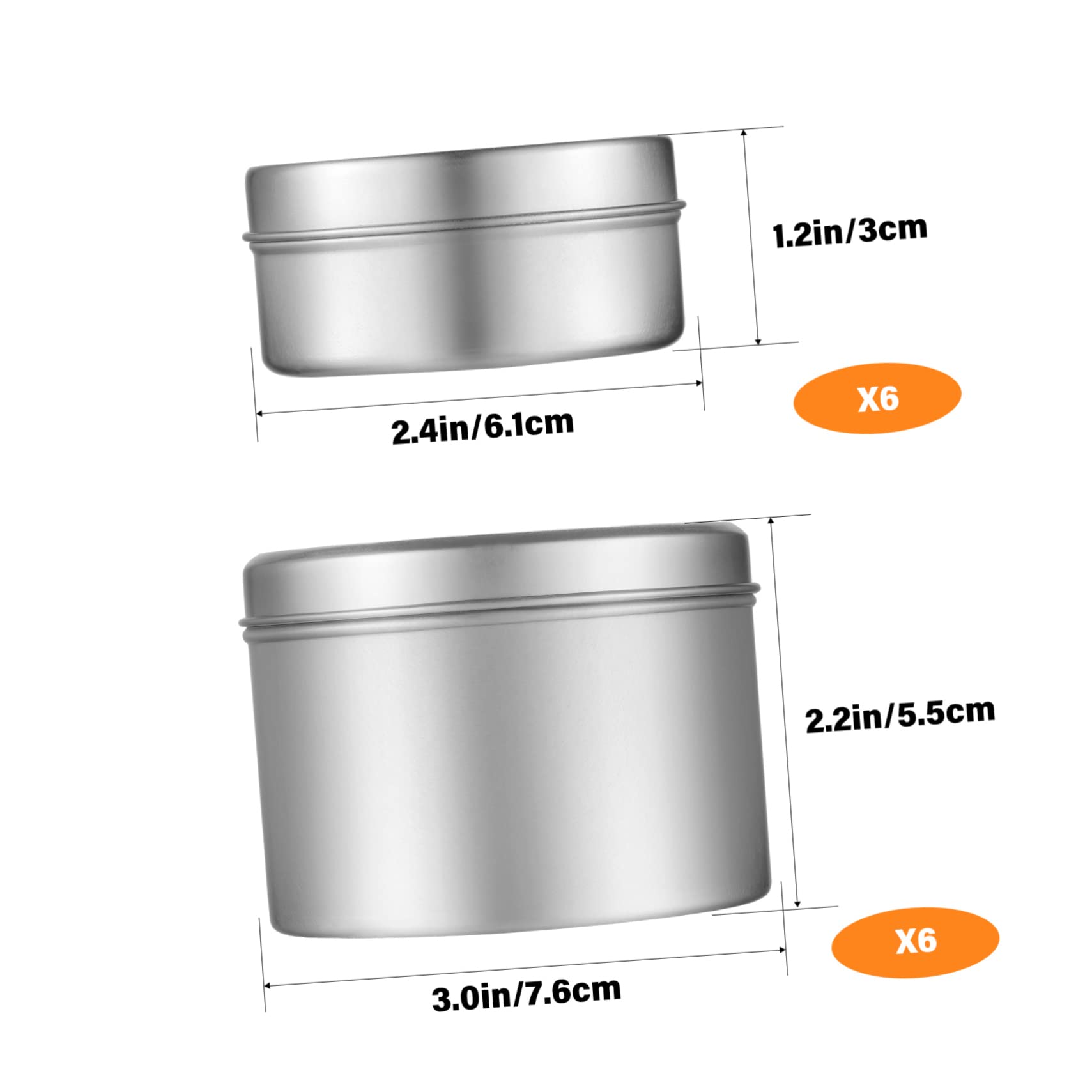 Gogogmee Candle Making Supplies Cotton Wicks Empty Aluminum Candle Tins Lid for DIY