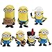 Minions Cake Topper, Hilloly 7 Pcs Minions Bob Kevin Cake Topper, Caricatura Cake Topper Fiesta de Cumpleaños DIY Decoración Suministros para Baby Shower Cumpleaños Decoración de La Torta