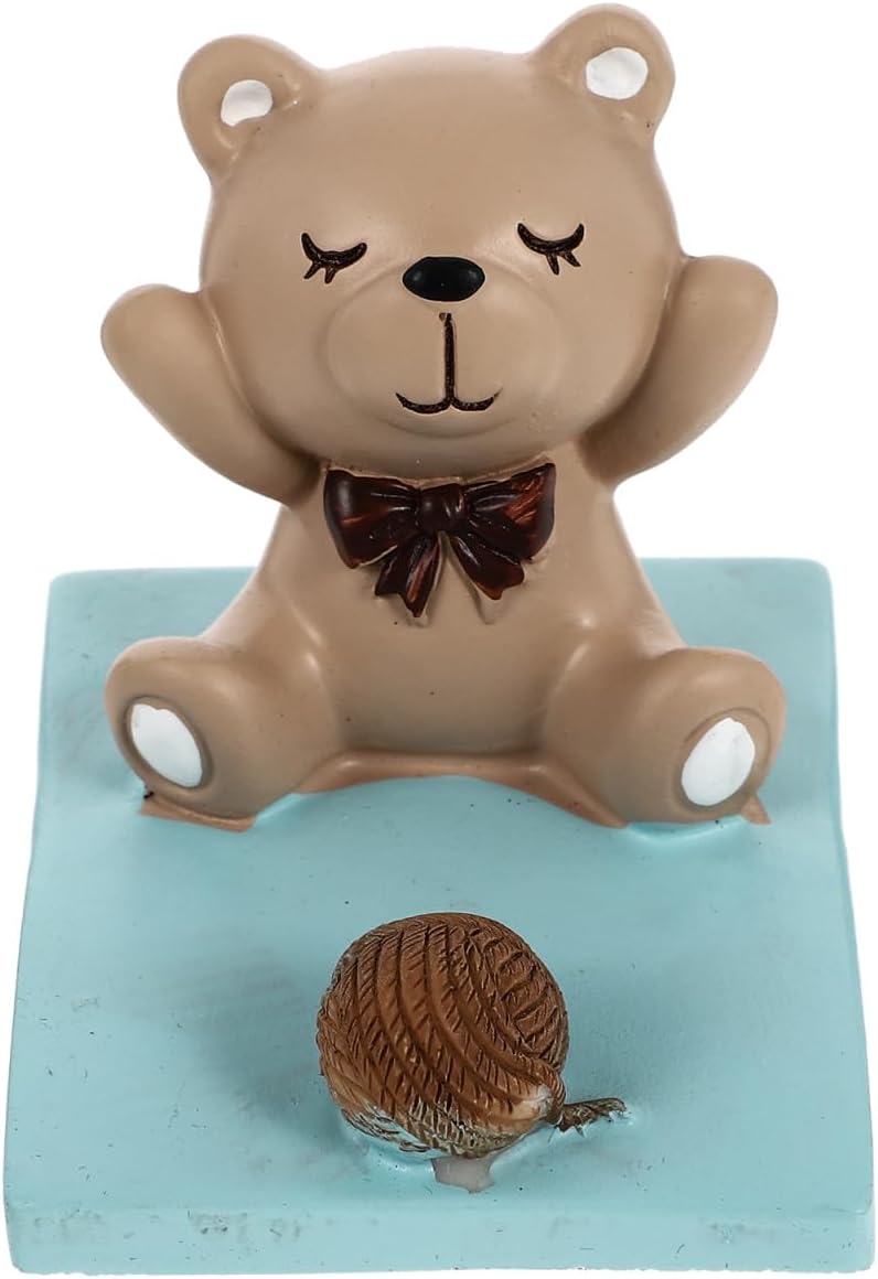 STOBOK Adorable Cartoon Phone Decorative Holder for Smartphones Lightweight and Durable Desk Ornament for Home Office Use