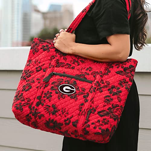 Image of Vera Bradley womens Cotton Collegiate Vera Tote Bag (Multiple Teams Available)