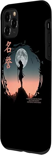 Miniatura 2 de iPhone 11 Pro Max Futuristic Ghost Samurai japonés Cyberpunk Samurai Warrior Case