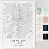 Mapdify Marburg personalisiertes Stadtposter, dein 
