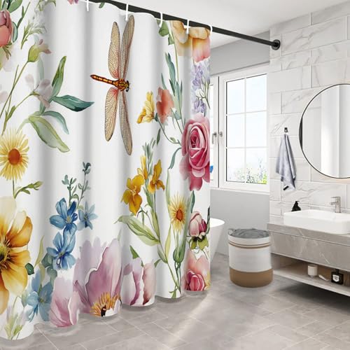 Rideau de douche moderne en polyester lavable de qualité supérieure - 4