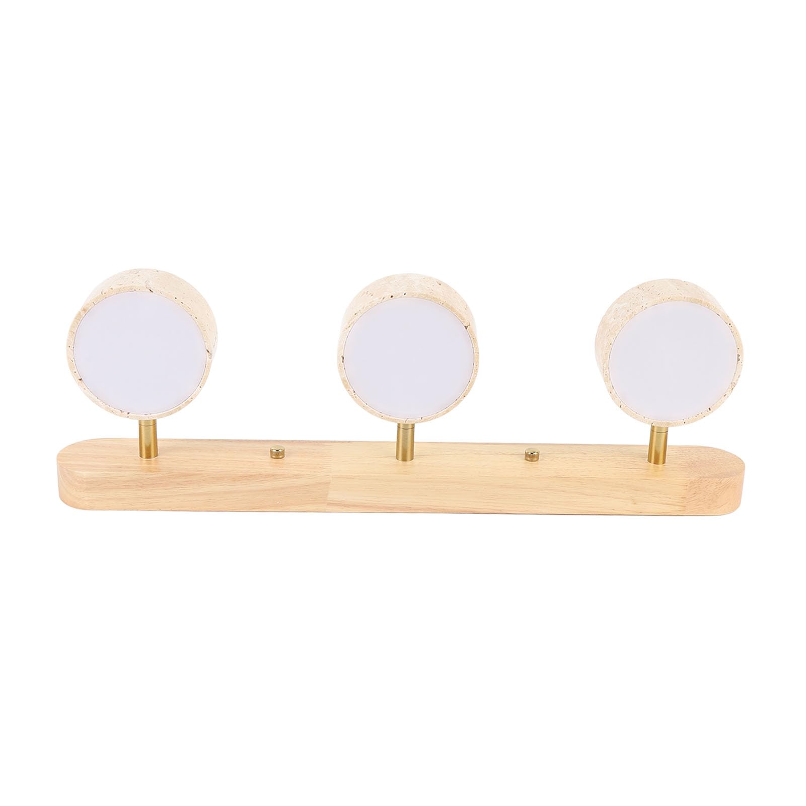 Topiky Moderna Lámpara de Tocador de Baño con 3 Luces sobre Espejo, Cuerpo de Madera con Pantalla de PC Cableada, Luz Cálida para Cocina, Vestidor, Entrada y Pasillo