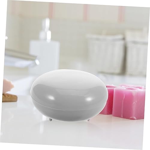 Miniatura 4 de soap Dish for Shower Pearlescent Soap Box Round Dish Container Plastic for Home Travel bar soap Holder