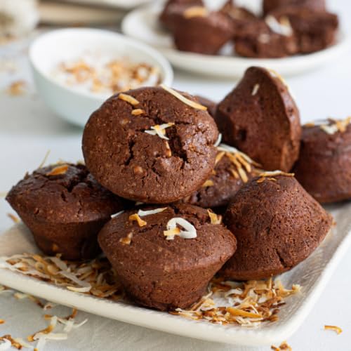 Flax4Life Toasted Coconut Brownies - Gluten-Free, Dairy-Free, Nut-Free, Soy-Free, Kosher - Made with Flaxseed for Fiber, Omega-3, and Protein - 12 ct Brownies Per Pack (Pack of 6)