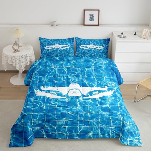 Ensemble de couette natation - Parure 2 pcs pour enfants