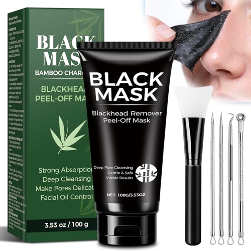 Balldanlu Blackhead Remover Mask Kit, 100ml Charcoal Peel Off Face Mask for Men & Women, Facial Mask...