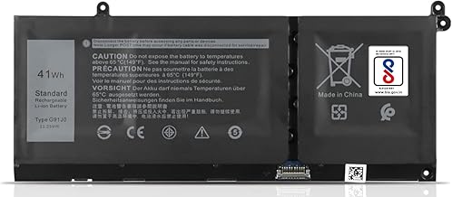 G91J0 Laptop Battery Compatible for Dell Inspiron 15 3510 3511 3515 3520 3525 3530 3535 5510 5515 5518 Laptop Battery G91J0 V6W33 0WV3K8 0VKYJX 0MVK11 0XDY9K 0PG8YJ 0927N5 0FH3K2 0MGCM5