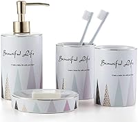 Vista 9 de WPM WORLD PRODUCTS MART Juego de 4 piezas para baño