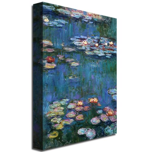 Claude Monet Waterlilies Impressionist Canvas Wall Art #TOP16