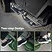 Two-Stairs Running Boards Compatible with 2018-2026 Jeep Wrangler JL 4 Doors, 6