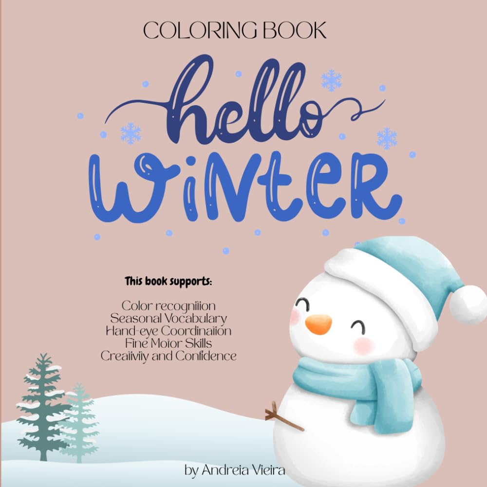 Hello Winter: Coloring Book for Toddlers