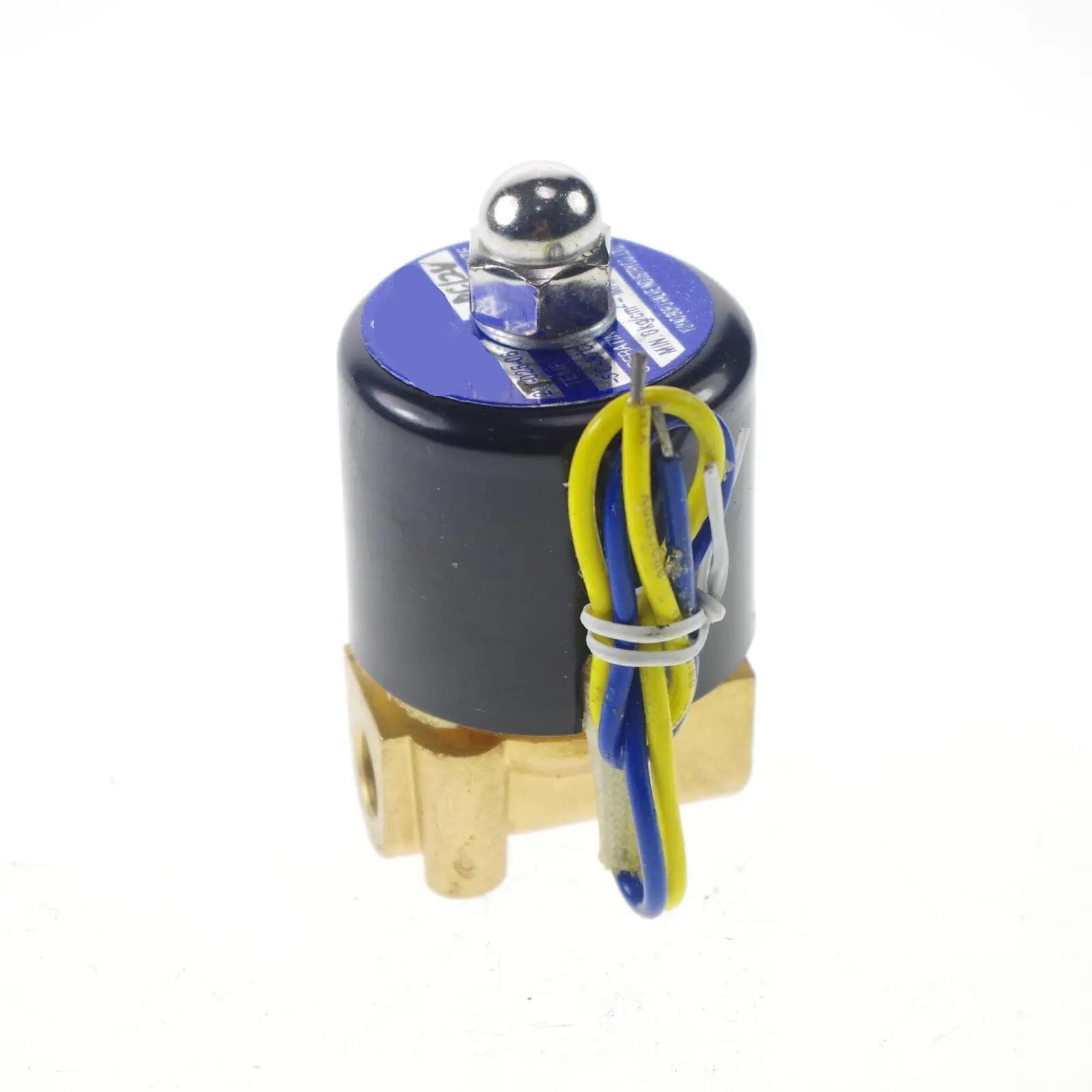 Válvula solenoide 24V de 2 vías y 1/8 para gas combustible aire y agua en latón duradero