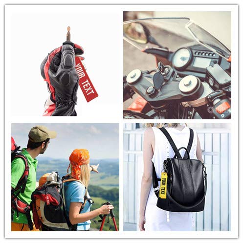 Graceful Life Custom Keychain,Personalized Keychains Tag For Motorcycles Cars Atv Scooters ,Embroidery Key Chain #TOP3