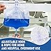 2000mL Sterile Urinary Drainage Bag, 10 Pack Overnight Catheter Bags with Anti-Reflux Drip Chamber, Professional Men Women Urine Bags with 48