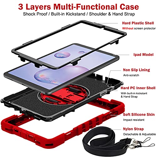 Coque Samsung Tab A 8.4 rotative 360 avec dragonne antichoc