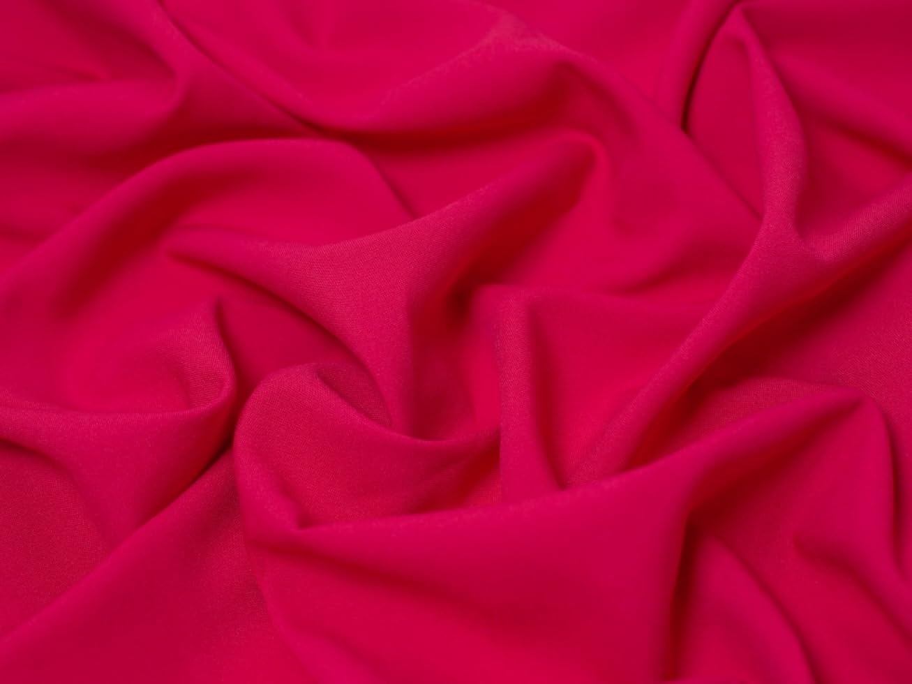 Minerva Core Range Polyester Suiting Fabric Fuchsia Pink - Medium Weight & Suitable for Dressmaking - Approx Width: 145cm / 58" - Sold per metre