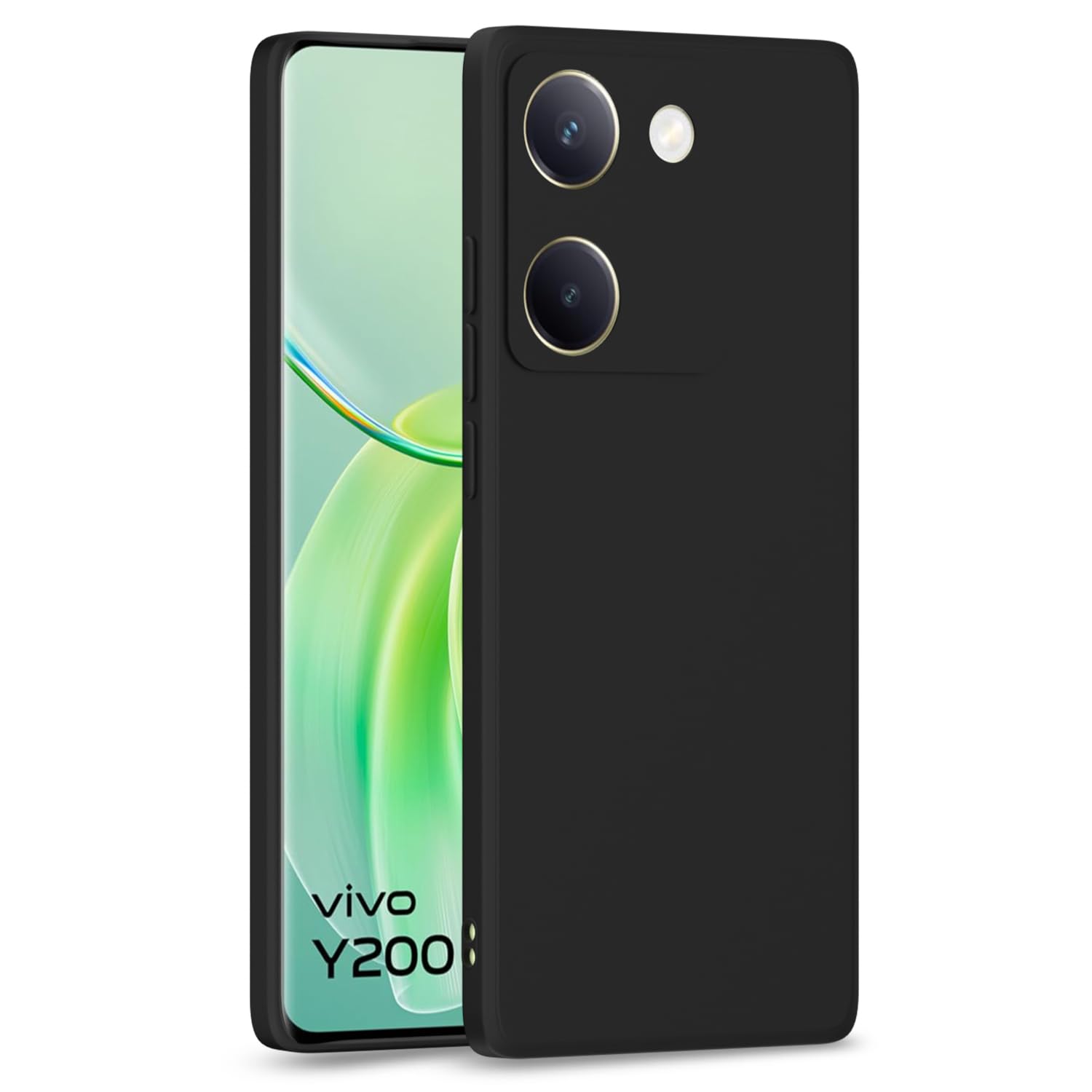 Pikkme Back Cover Camera Protection Shockproof Soft Matte Silicone Back Case for Vivo Y200 Pro 5G (Black) (B0D926ZCJZ) Amazon Price History, Amazon Price Tracker