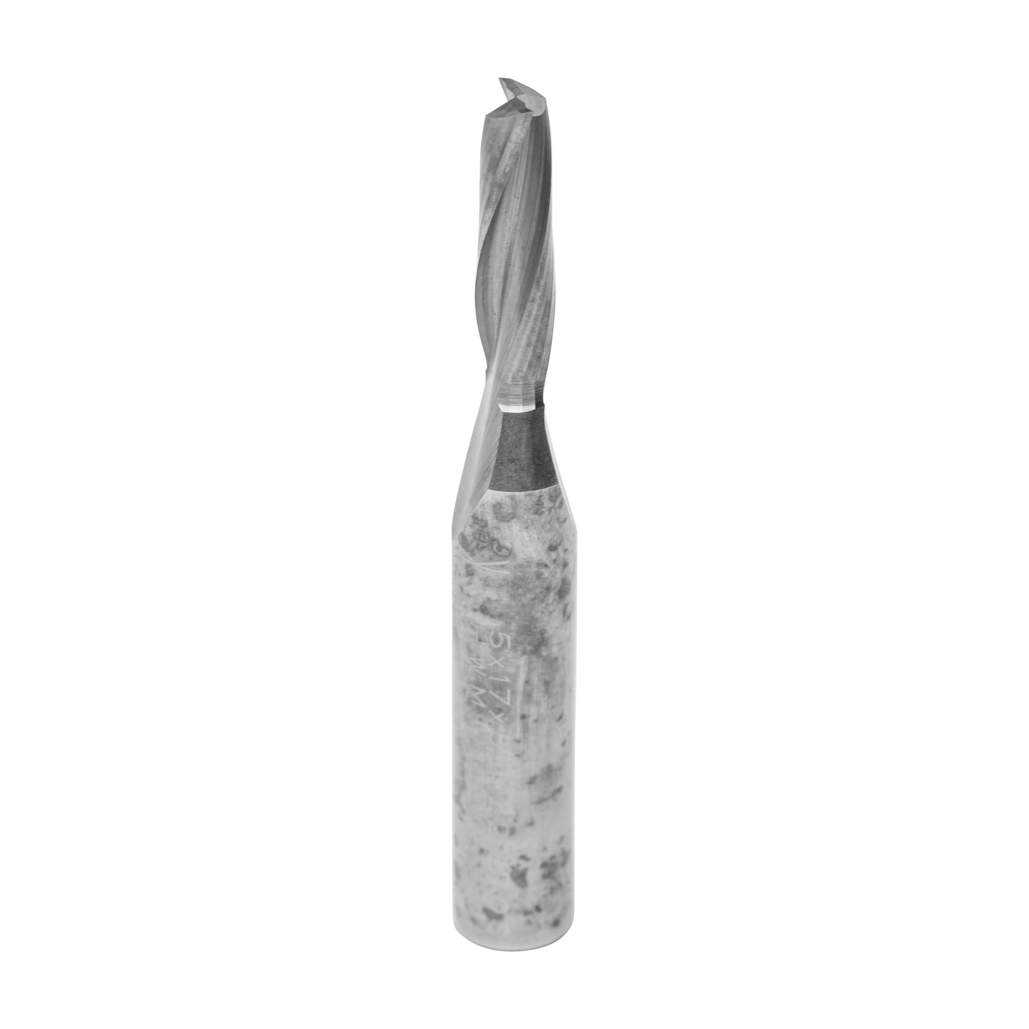 ENT 10024 Fraise à rainurer hélicoïdale Carbure monobloc, Queue (S) 8 mm, Diamètre (D) 5 mm, NL 17 mm, GL 60 mm
