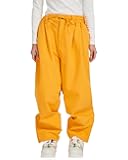 BUMDEEP Womens and Mens Ski Pants Winter Waterproof Baggy Pants Outdoor Oversize Cargo Snowboard Pants